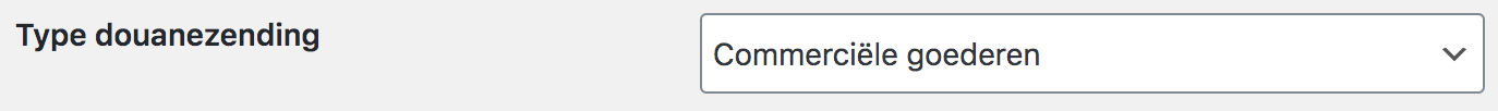 WooCommerce douanezending